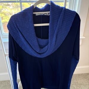 Michael Stars Blue Cowl Neck Sweater